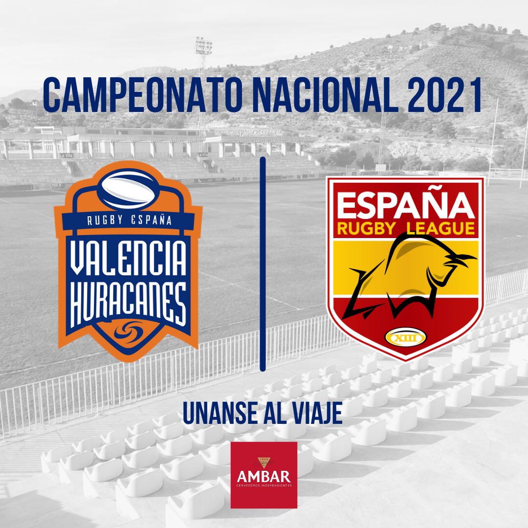 📢🇪🇸 ¡ Campeonato Nacional de Rugby League 2021 !

Estamos orgullosos de anunciar que Valencia Huracanes ha sido aceptado para participar del Campeonato Nacional de rugby League 2021, organizado por <a href="/EspanaRL/">🇪🇦 España Rugby League</a> y patrocinado por <a href="/cervezasambar/">Cervezas Ambar</a> .

#rugby #rugbyleague