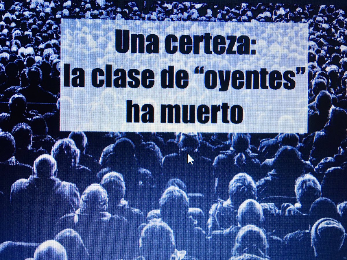 Conoces el trabajo de <a href="/ftsaez/">Fernando Trujillo</a> (Fernando Trujillo)? 🧐Lo acabo de descubrir en unas jornadas sobre innovación. Esta imagen es de su presentación: Oro puro!!!👏👏👏 
Es necesario una nueva forma de enseñar!