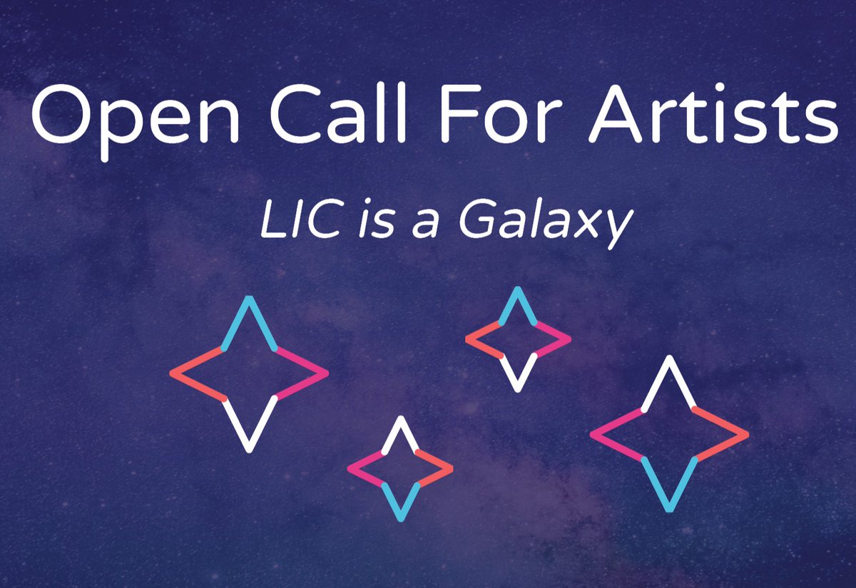 LICPartnership's tweet photo. Deadline Extended! We've extended the deadline for applications to our LIC Is a Galaxy art project until end of day on Monday 1/25! Learn more below and submit your application to be a part of our community art project! #SupportLICLocal
https://t.co/hM7zQUOIW0 https://t.co/VA7KGTuOWt