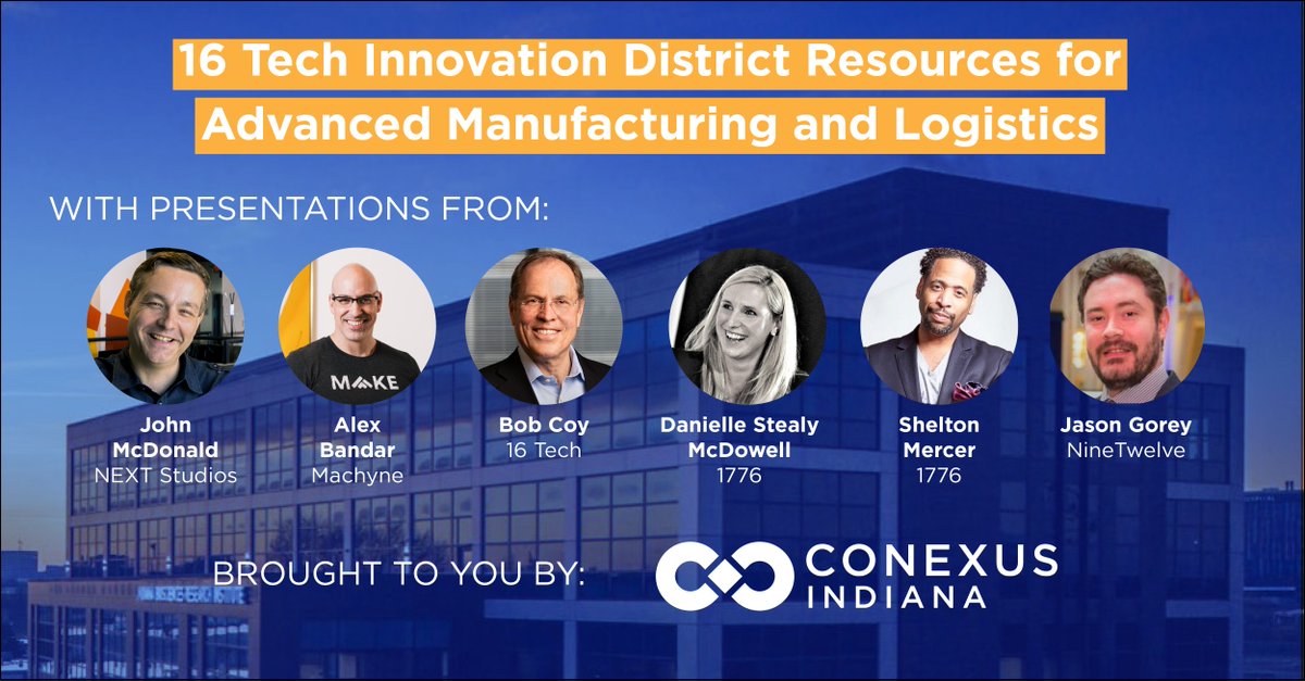 We're excited to host our first Emerging Tech Showcase of 2021 on Feb. 4 with some of our neighbors at <a href="/16Techinnovate/">16 Tech Innovation District</a>! RSVP today to hear presentations from <a href="/1776Ind/">1776 Indianapolis</a>, Machyne, <a href="/NextStudiosOrg/">NEXT Studios</a> and NineTwelve: bit.ly/3qD8bmy