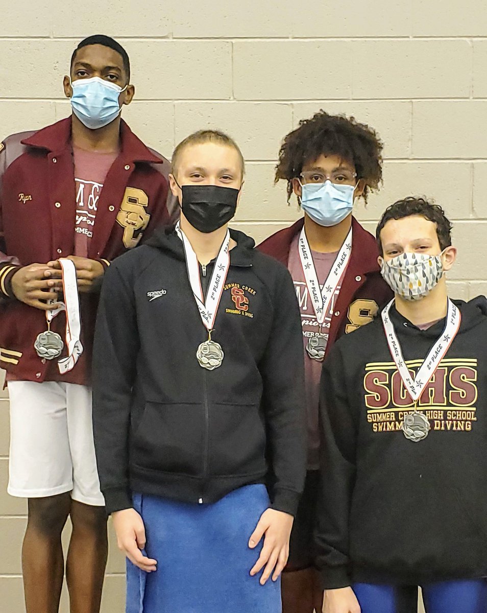 schsswimanddive's tweet photo. Starting out strong! And 2 now records broken!  Let's go SCHS!
#breakingrecords #werise #regionalsherewecome
@HumbleISD_SCHS https://t.co/WOcg5SMkFR