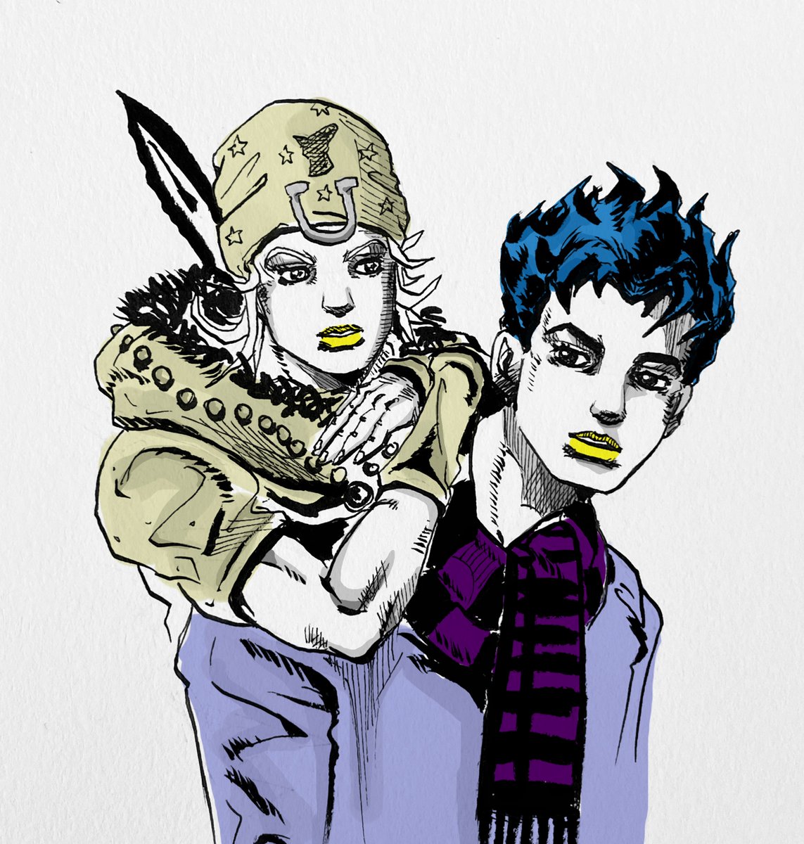 The number 1s of two eras
Johnny and Jonathan

#jojo #jjba 