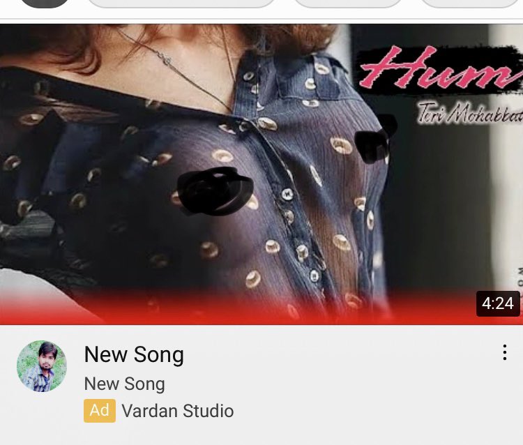 JerryValeria1's tweet photo. @YouTube great job screening your ads, guys (had to do the amazing censor job myself) https://t.co/7w310EW8Ro