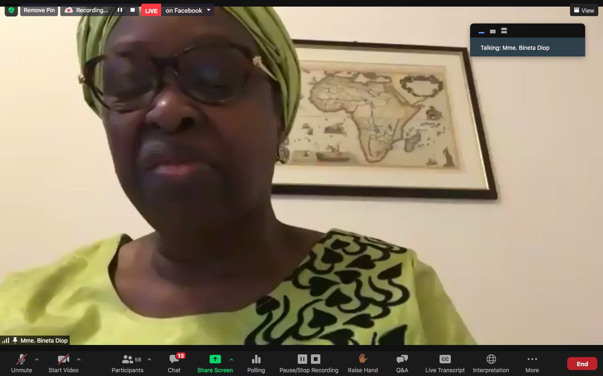GimacNetwork's tweet photo. The exixstance of this platform is to bring together the @UN @_AfricanUnion, RECs, Policy Makers, Government Representatives, CSOs and all stakeholders on the table to check on each other ~ @AUBinetaDiop 
#STGHighLevelDialogue2 @OxfamPanAfrica @FASNGO @CoumbaFallVenn https://t.co/IAiDP3JNsy