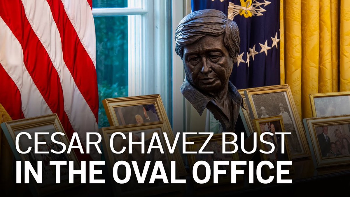 CESAR CHAVEZ THREAD: Is President Biden sending a message to immigrant communities by placing the bust of Cesar Chavez front and center in the Oval Office? When conservatives see his bust we assume he is embracing Chavez's Marxist views, but what do immigrants see?