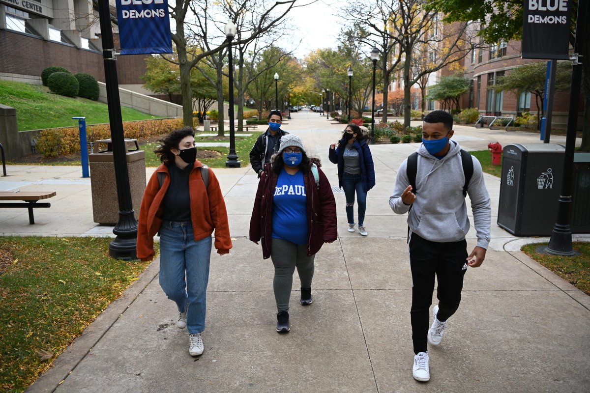 (1/2) DePaul plans to welcome our students on campus for in-person learning in fall 2021. A majority of courses will still be online for the upcoming spring quarter, and the plan is to increase the percentage of on-campus classes during summer: resources.depaul.edu/newsline/secti…