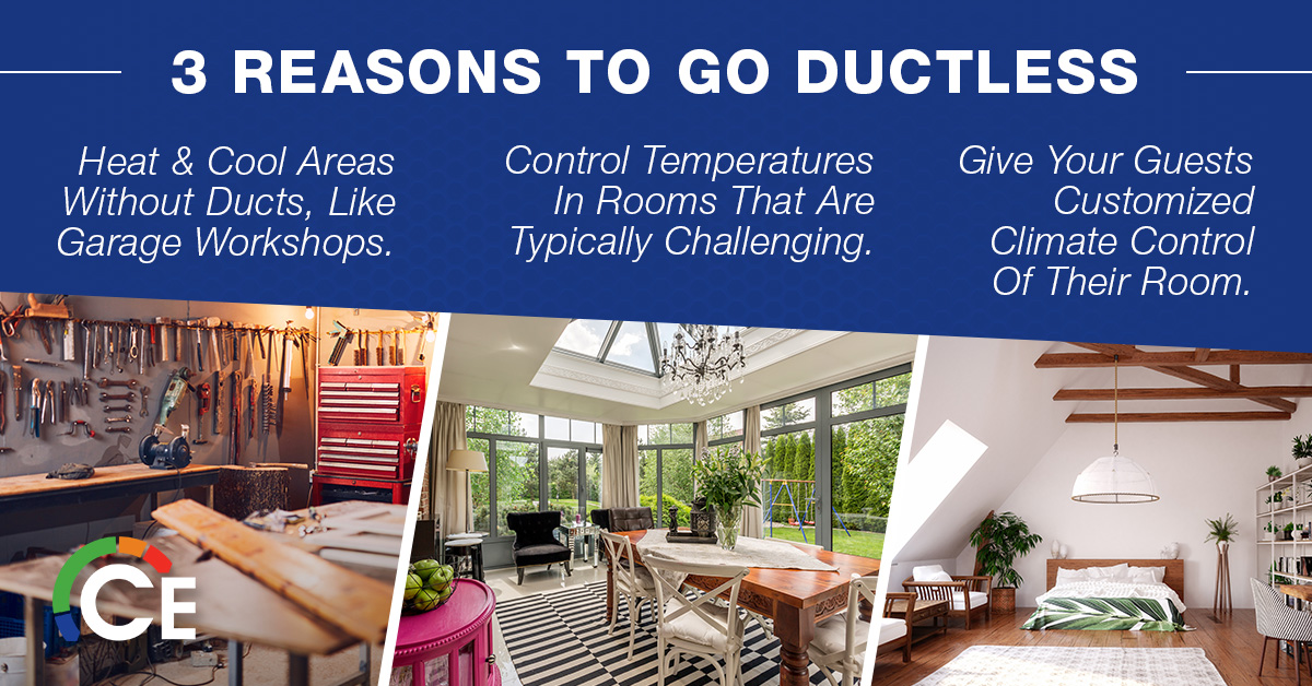 CEHVAC's tweet photo. Do you have clients that are thinking about adding on to their home in 2021? #DuctlessSystems are a great, cost-effective option to heat and cool hard-to-reach indoor spaces >> https://t.co/QGwYNQfeXv. #CEHVAC #CEDLSVRF https://t.co/aHbITGBaTc