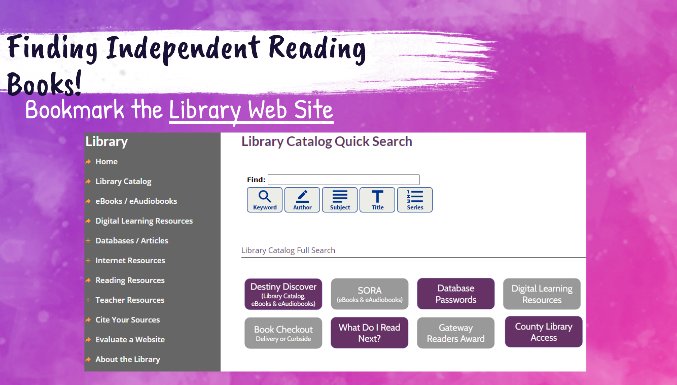 Vikings, check out this slide deck with tips for accessing print and/or digital books! Happy Reading! bit.ly/3p9h8DW #parkwayreads <a href="/ParkwaySchools/">Parkway Schools</a>