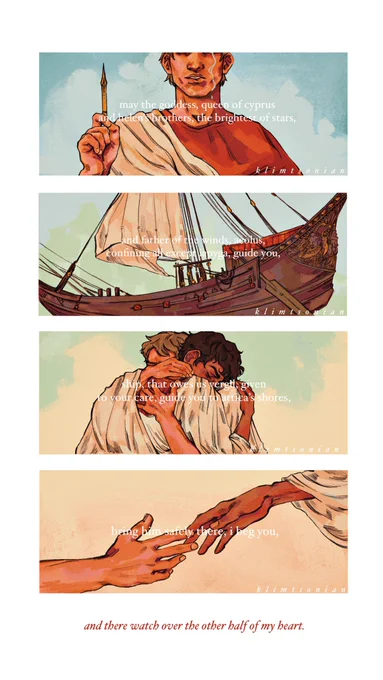 "for him, oak and three-fold bronze was placed / around my heart..." - horace, ode 1.3: for vergil
??? 