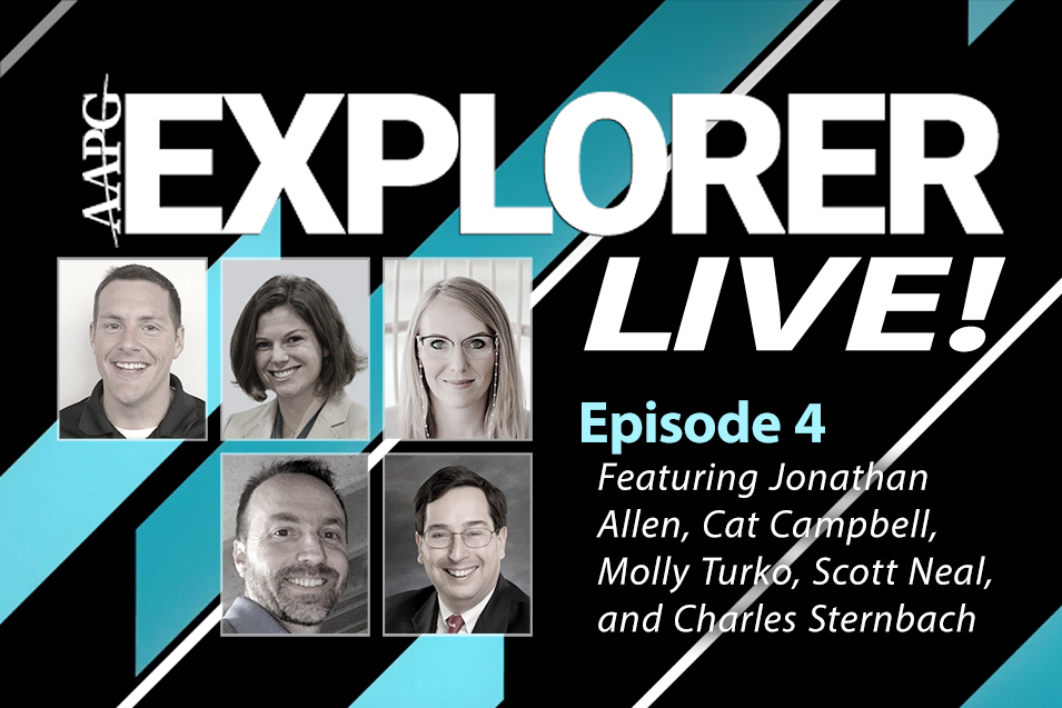 Your connection to geoscience newsmakers, influencers and experts is in the January edition of Explorer Live! 

Available  for streaming now.
Watch at: aapg.org/videos/webinar…
#AAPGExplorerLive #geoscienceinfluencers #GlobalSuperBasins2021