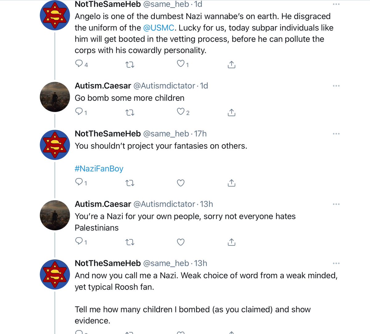ShaulIshTov's tweet photo. Remember, Nazi wannabe’s and other antisemites are the stupidest group of people on the planet, with fantasies about murdering children. #NaziFail #ByeByeLoser #WeakIncel
How it started: How it’s going: https://t.co/u0RXOjXBL8