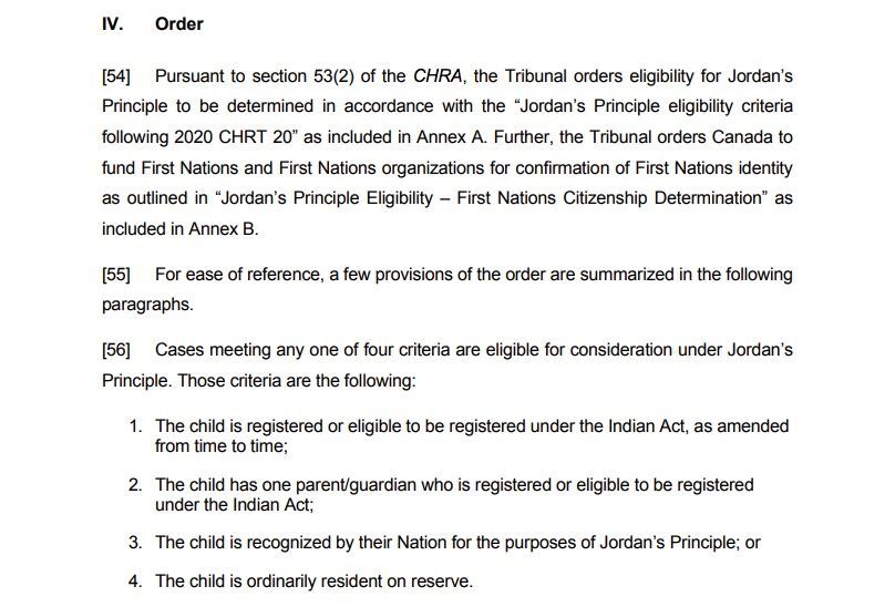 Although Canada filed a judicial review of the CHRT rulings granting First Nations kids recognized by their Nations eligibility for Jordan’s Principle, these kids will remain eligible pending a Federal Court decision. Read more about the CHRT rulings here: buff.ly/398iEPL