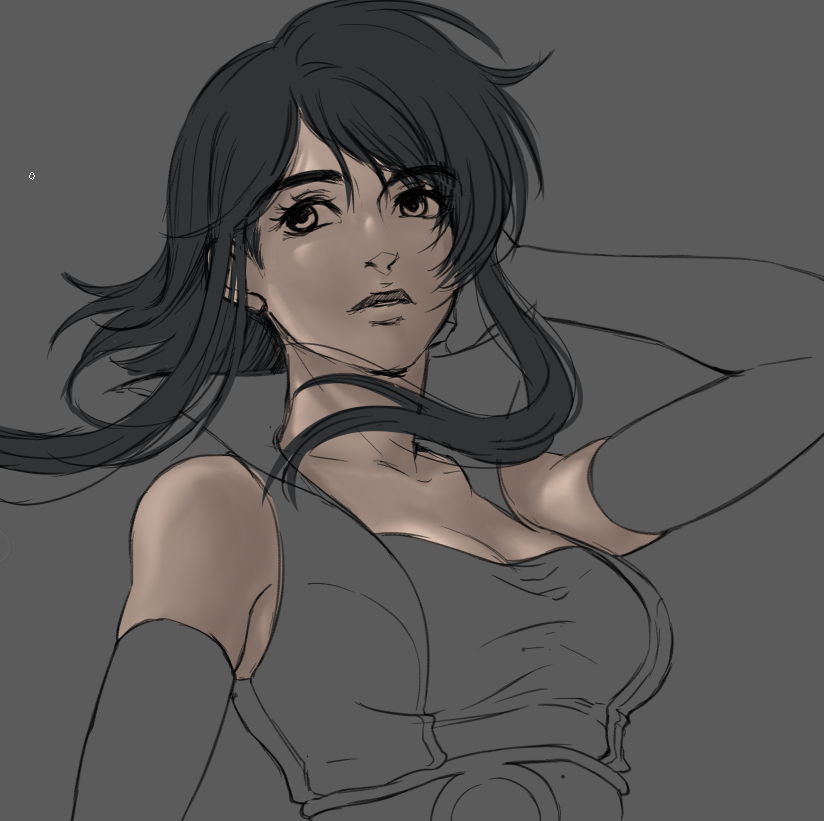 minkydoodles's tweet photo. this was originally just going to be a sketch. why am i painting this https://t.co/7KP9fr6iQ4