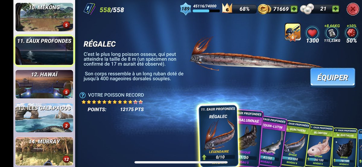 NicoRobiez's tweet photo. @Fishing_Clash My best fishing story is my first 12 legendary stars !!! And play with a team is great. Thank you for this game. https://t.co/KbFP916BnU
