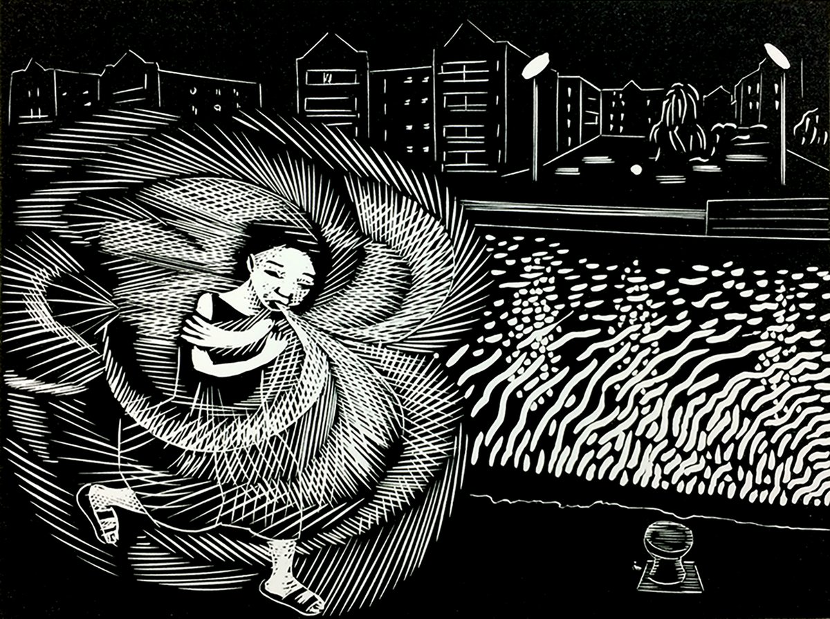 ParkerHarrisCo's tweet image. COMING NEXT WEEK

On Friday 29 January, from 7 to 8pm, our friends at @Draw_Brighton will be hosting a FREE online talk with @wuongean as part of their ETC: Art/Work online interview series:

draw-brighton.co.uk/timetable/even…

Image: Poison Cloak (2020) by Wuon-Gean Ho. Linocut, 15 x 20 cm