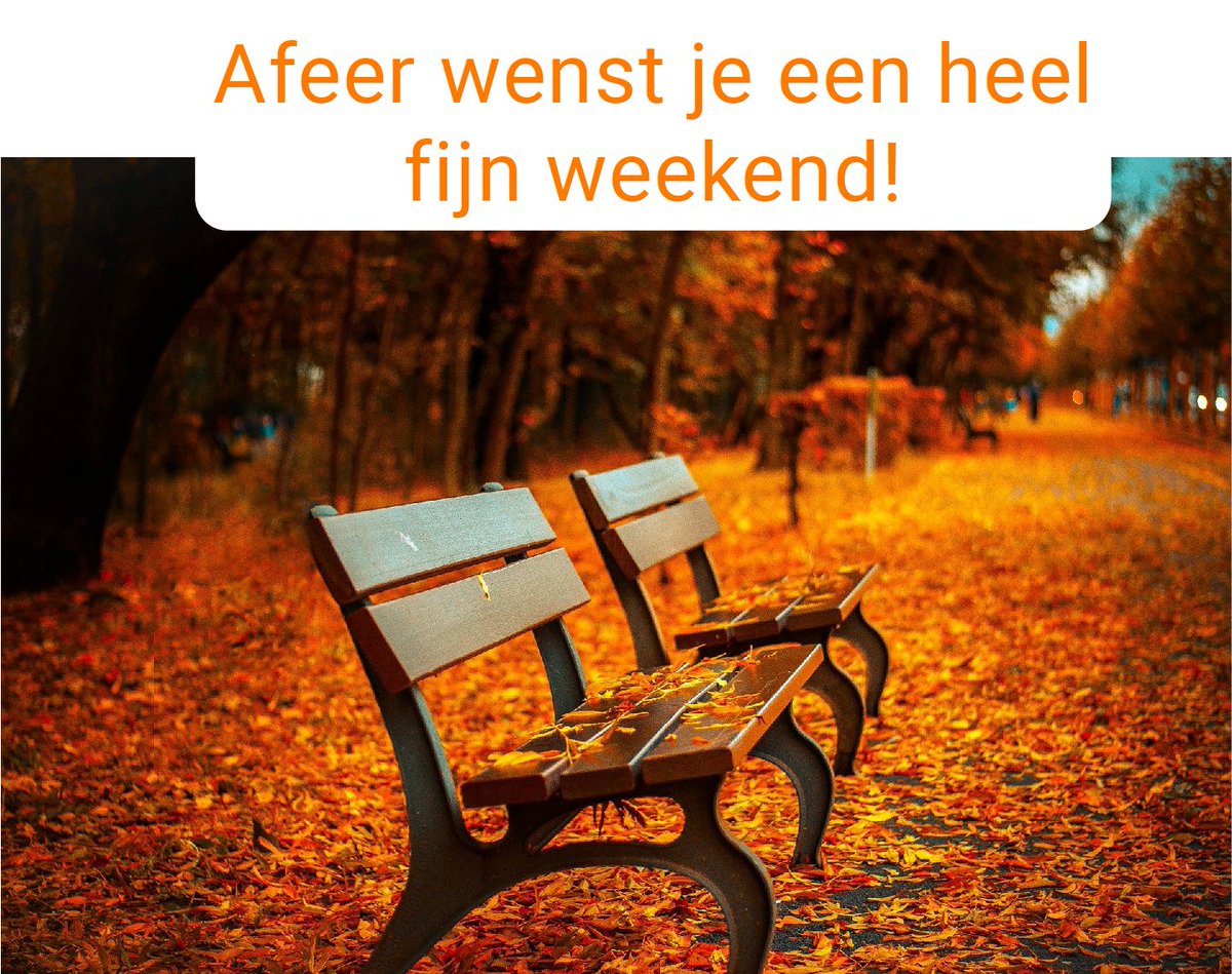 Fijn weekend allemaal!