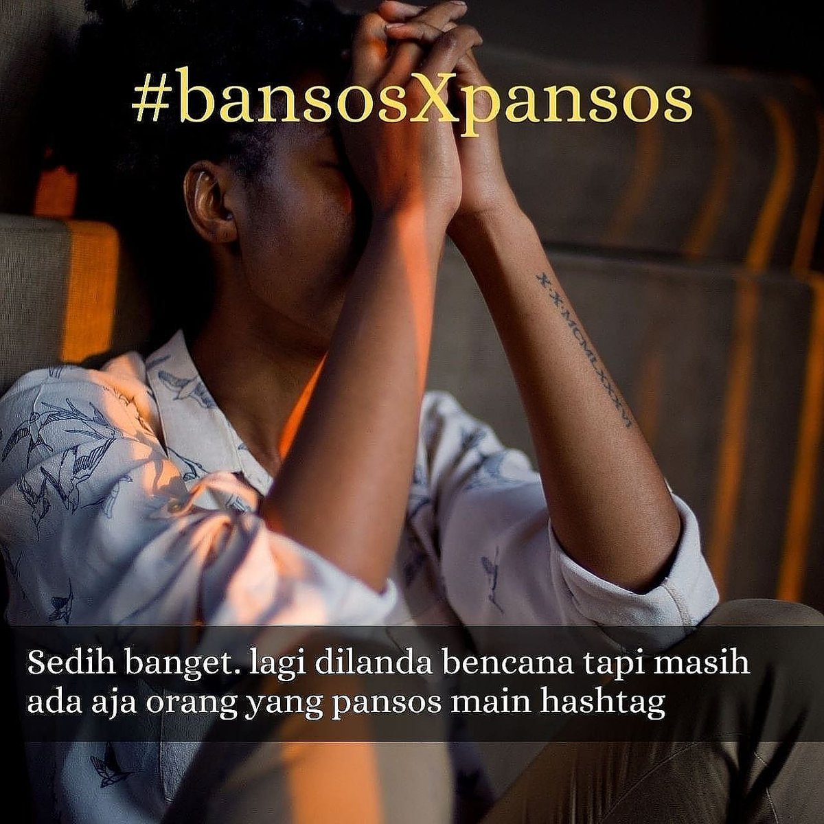 Halimah23986902's tweet photo. #bansosXpansos
Menolong korban bencana itu baik. Ikhlas demi Allah. Bukan cari perhatian #bansosXpansos https://t.co/tyxklxMhaM