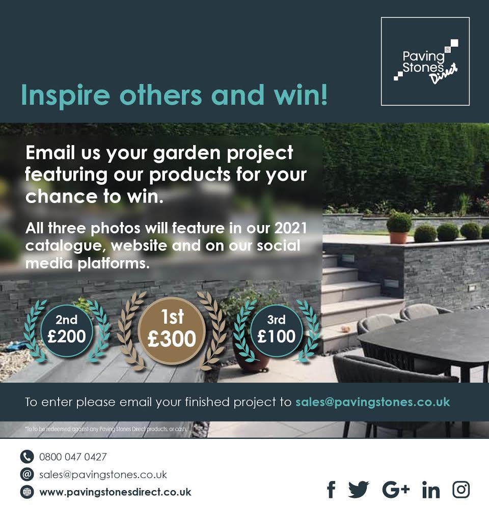 PSD_UK_LTD's tweet photo. You must read - If you have ever used our products for a garden project! 😎
#InspireAndTransform #PSD #pavingstonesdirect #photocompetition https://t.co/ta0NxW5Hz1