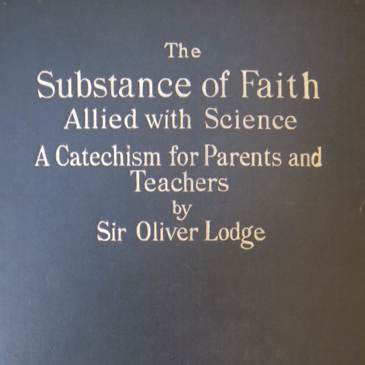 The best example of this is in Oliver Lodge’s The Substance of Faith Allied with Science: A Catechism for Parents and Teachers (1907), given to GKC by the author. The other two books with GK's marginalia are MacQuoid’s Jacobite Songs and Ballads and Allingham’s The Ballad Book.