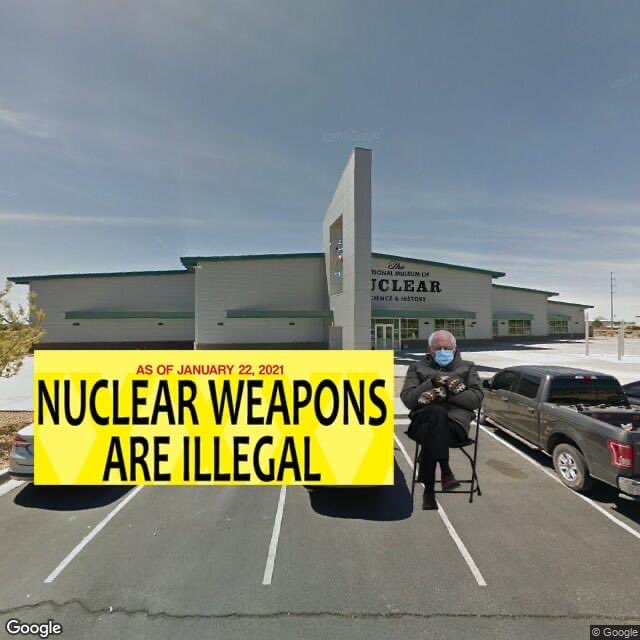 Us today 😂 Join NISG to celebrate the enactment of the UN Treaty on the Prohibition of Nuclear Weapons (TPNW)! Meet at the corner of Eubank and Southern Blvd at 11:00 AM 🔜