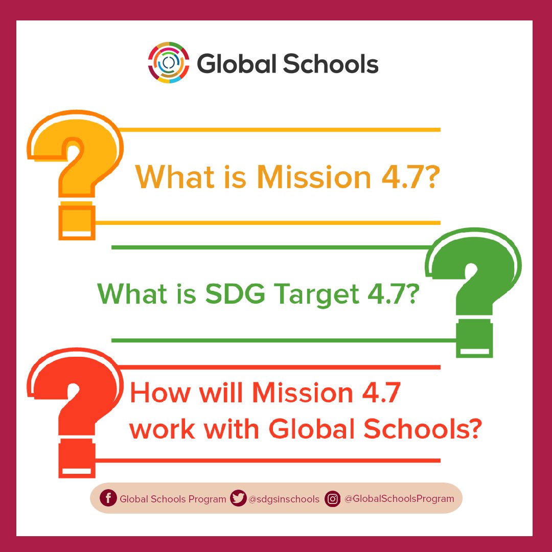 SDGsInSchools's tweet photo. #Education is a crucial enabler to achieve the #SDGs and help every individual acquiring #SustaianbleDevelopment knowledge, #GlobalCitizenship values, and 21st-century skills.
#Mission4Point7 was launched to put into global practice this bold vision.
Let's learn more about it! https://t.co/nQzCpWijDR