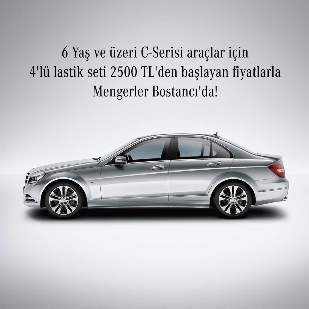 6 yaş ve üzeri C-Serisi sahiplerini benzeri görülmemiş indirimler bekliyor. 4'lü lastik setleri 2.500 TL'den başlayan avantajlı fiyatlarla Mengerler Bostancı'da!

#cserisi #mercedesbenz #mercedesbenztürkiye #lastik #kampanya #cuma #mercedes