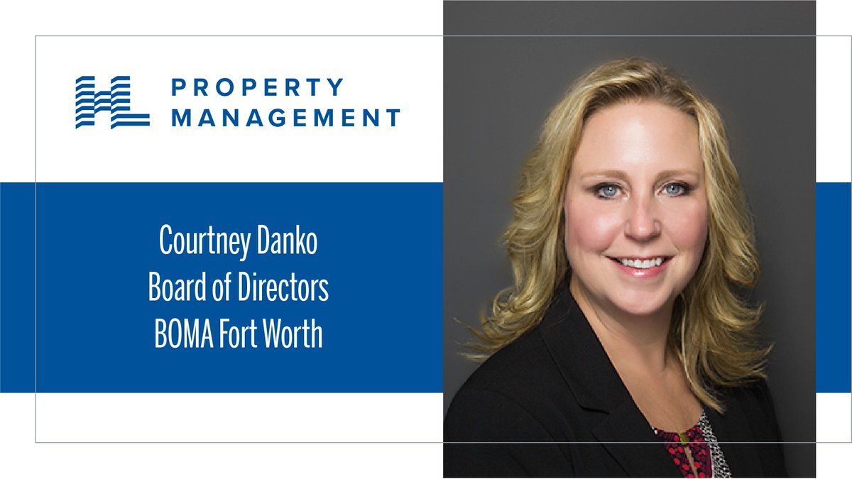 HoltLunsfordCRE's tweet photo. Congratulations Courtney on your recent election to the BOMA Fort Worth Board of Directors! #HLCRE #DFWpropertymanagement #propertymanagement #DFWcommercialrealestate #DFWrealestate https://t.co/hFYCjwcnEc