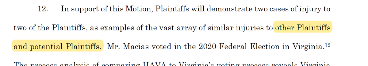 NO.No. You can not use purported injuries to potential plaintiffs as a basis for demanding relief. No. That does not change if you sneak in the capital letter.