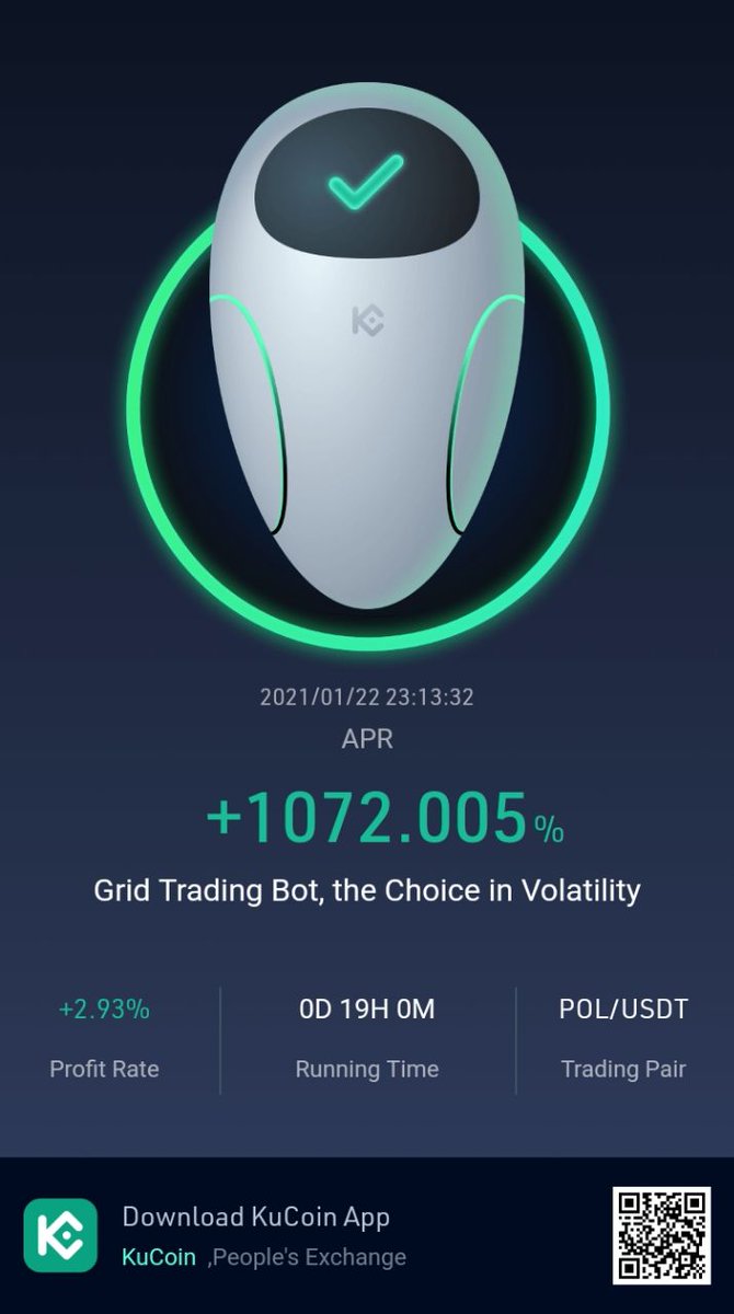 alex_gardu's tweet photo. @kucoincom #MyKuCoinTradingBot is amazing !! 😎 .. Thanks for the feature KuCoin 😁.. https://t.co/DJlv8l8RRI