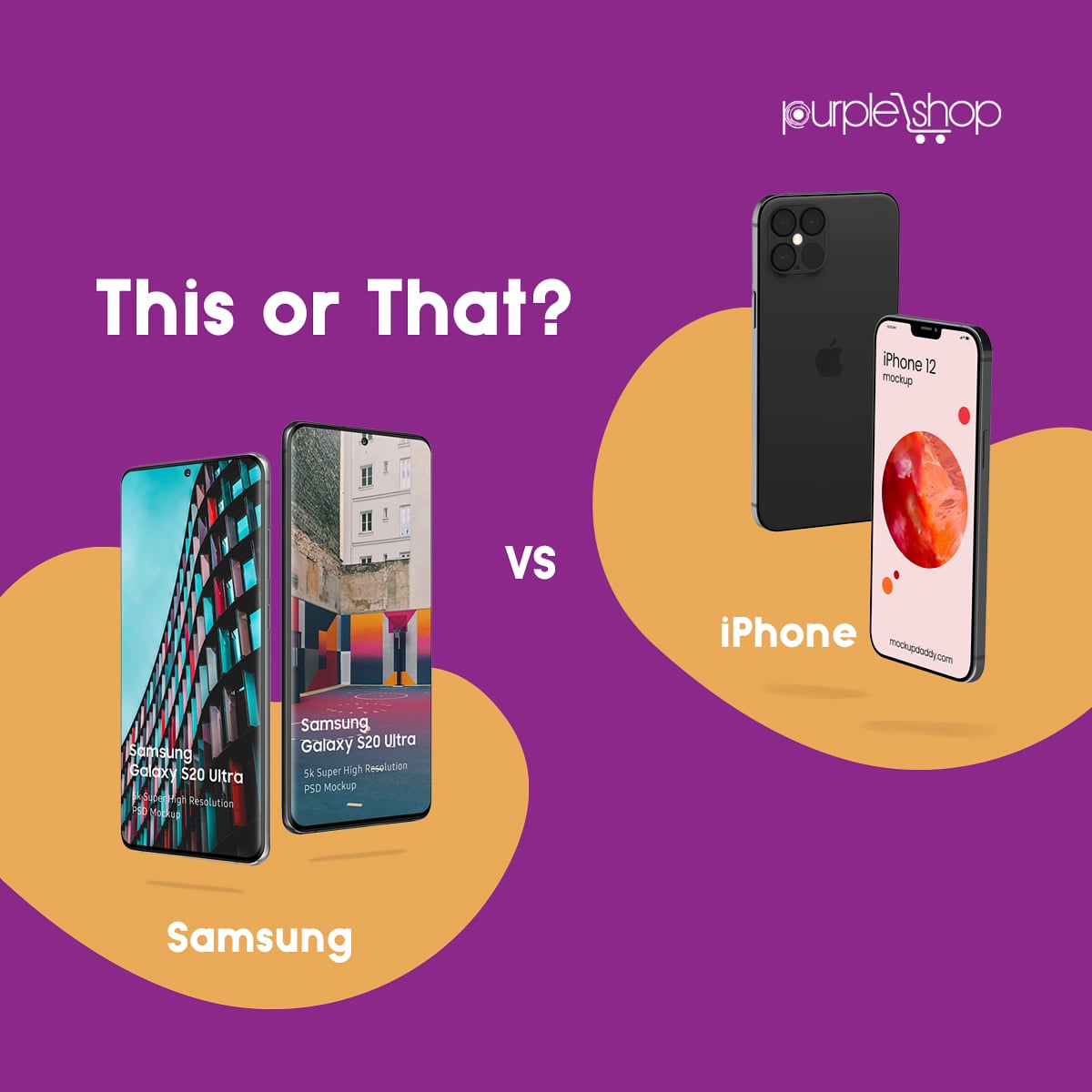 Purpleshopng's tweet image. Let&apos;s settle the  never ending debate of Androids vs iOS. 

Comment below with your favourite device and why. 

#andrioduser #iosuser #polls #onlineshopping #onlinestore #glampurple #wearpurple #seepurple #shoppurple #eatpurple #tgif