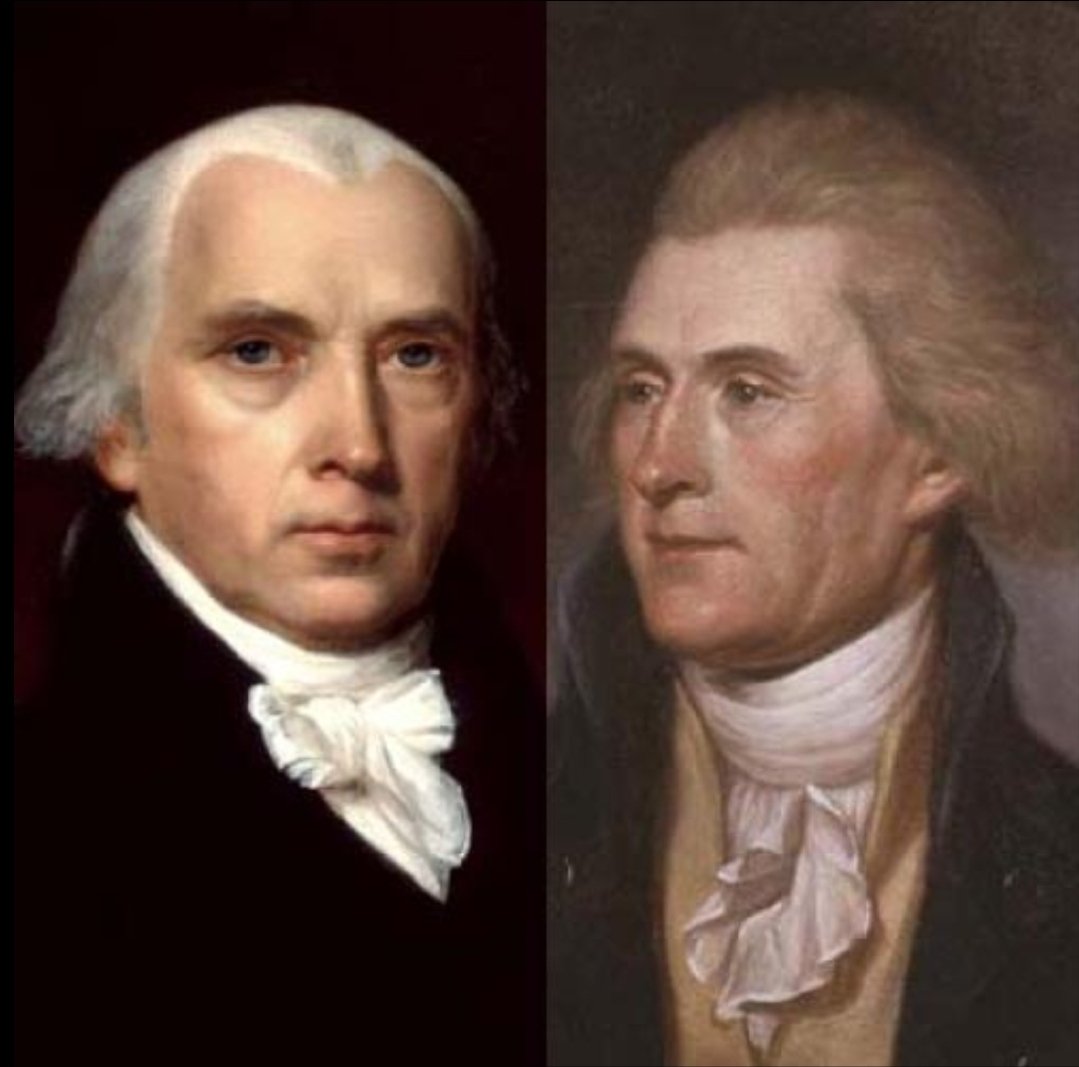 The first baby born IN the White House was President Thomas Jefferson's  grandson.He was named for Jefferson's friend James Madison   #POTUS 