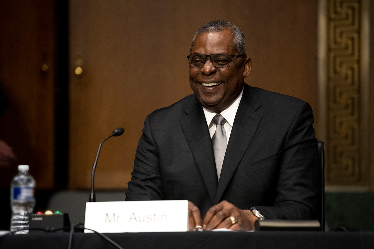 DeptofWar's tweet photo. Nominated by @POTUS and voted on by the Senate, Lloyd J. Austin III has become the 28th confirmed Defense Secretary and will lead the dedicated men and women of the U.S. armed forces. https://t.co/OkVXyzA1Kv