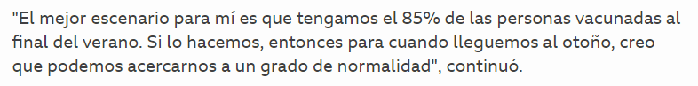 Fauci sobre el mejor escenario con el #COVID19 en 🇺🇸

Nota de la <a href="/BBCNews/">BBC News (UK)</a> 👉cutt.ly/3jKJsQr