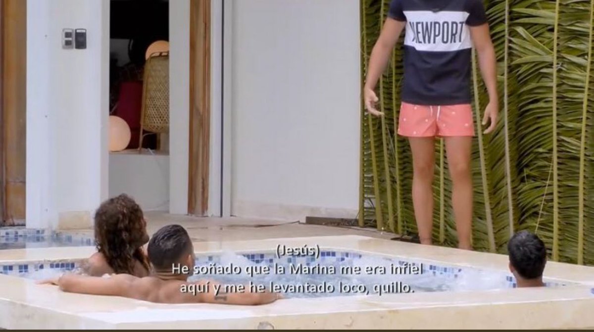 GHVIP_RN's tweet photo. 🔴 SPOILER 2 🔴 Jesús: "He soñado que la Marina me era infiel aquí y me he levantado loco". ¿Jesús nuevo Maestro Joao? 🤣
Según un vídeo ilegal filtrado se observa cómo Isaac (Lobo) practica sexo oral explícito con Marina. 😲
#LaIslaDeLasTentaciones3 https://t.co/t7PubrncVe