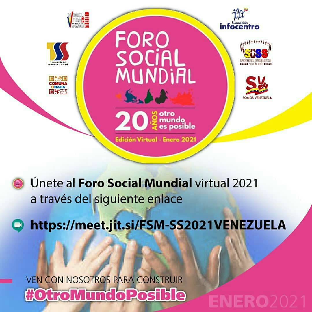 RRPIERU's tweet photo. Los movimientos sociales participan en el Foro Social Mundial. 

En función de participar en aportar ideas para los movimientos sociales del mundo Venezuela da aporte, mirando desde el momento histórico que vivimos. 
#OtroMundoPosible 
#ElEsequivoEsDeVenezuel
@LIRIORODRIGUEZ https://t.co/aSLHmXkgM2