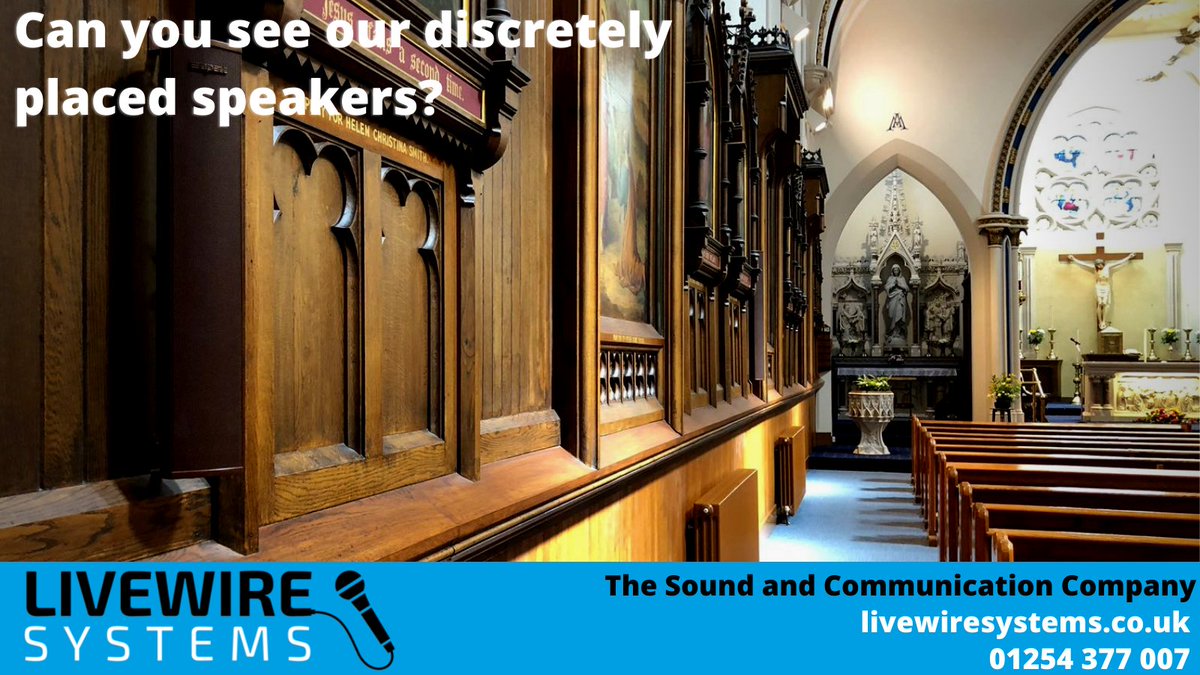 LivewireSystem's tweet image. We always aim to make our #church #soundsystems as unobtrusive as possible and this often involves specially painted speakers and/or other #custom #equipment . This #speaker was specifically painted to fly under the radar. 
Find out more about our work: livewiresystems.co.uk