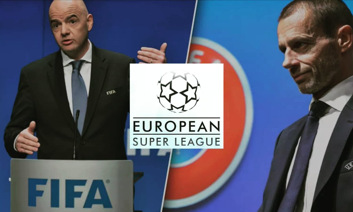 SUPER LEAGUELa FIFA et les 6 confédérations de football, l'UEFA en tête, sont passées à l'action.Elles ont sorti hier les grands moyens en menaçant clubs & joueurs qui souhaiteraient participer à une ligue fermée  type Super Ligue Européenne.Pourquoi ? THREAD 