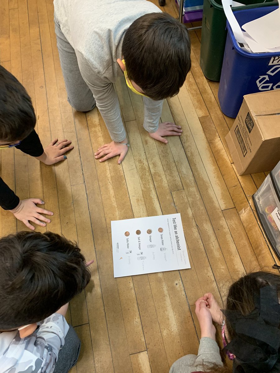 DebNovick's tweet image. We had a great time exploring Matter through Mystery Science. #alchemists #thinkers #handsonscience