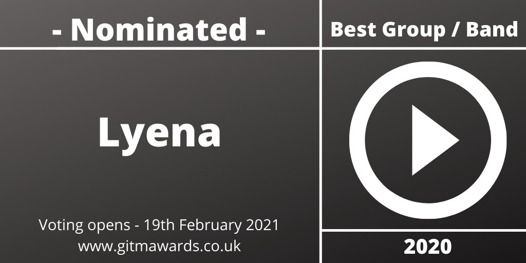 Congratulations to Lyena - nominated for Best Group / Band

#GITMAwards <a href="/wearelyena/">lyena</a>