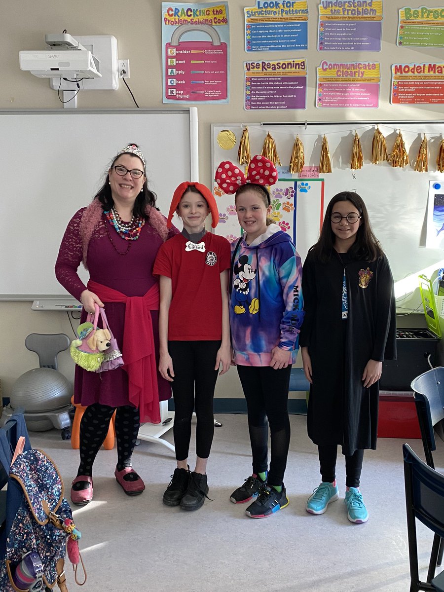 Literary Character day! Meet Fancy Nancy, Clifford, Minnie and a Hogwarts Student of Wizardry and Magic! <a href="/SFOAschool/">St.Francis of Assisi School</a> <a href="/MsHealey2/">Ms. Healey</a>