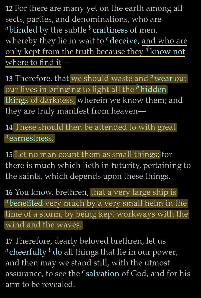 "It is an imperative duty"Do you take this section seriously? What does it mean to you?How are you bringing hidden things to light?The footnotes in these scriptures point directly to SECRET COMBINATIONS.How does the media treat "conspiracy"? Who is in control of the media