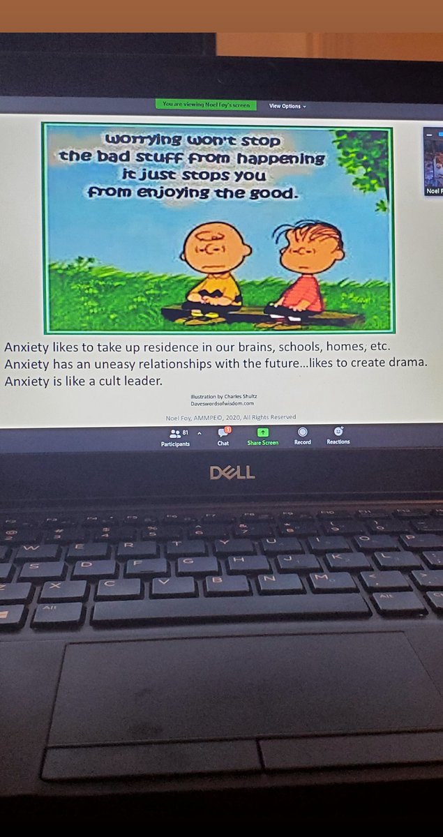 AveFields's tweet image. Great morning session with @NeuroNoel. &quot;What Anxiety Wants vs What Anxiety Needs&quot;. I will definitely be using many of these strategies with my students &amp;amp; parents. This is needed now more than ever. @PSSCA_Counselor #pssca2021 #anxiety #schoolcounselorsrock #ABC #Spaghettinoodle