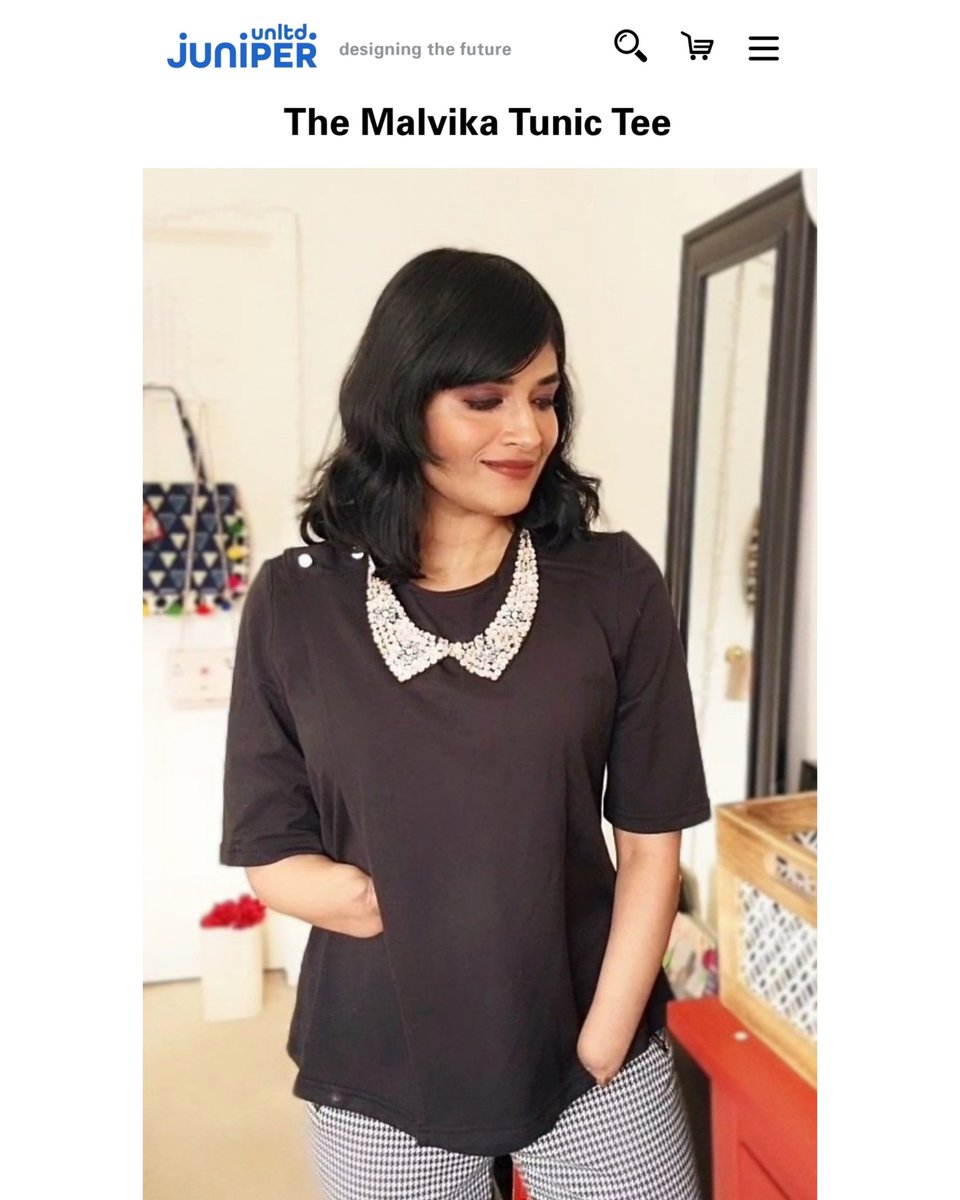 MalvikaIyer's tweet photo. My first experience with #inclusive #fashion was when I walked the ramp as a showstopper. Since then, I've modelled &amp; advocated for #accessible clothing &amp; today, I'm proud to announce "The Malvika Tee" by @JuniperUnltd from New York! ❤️ #DisabilityTwitter
https://t.co/R83bPHjFXI https://t.co/tl54jOQZco