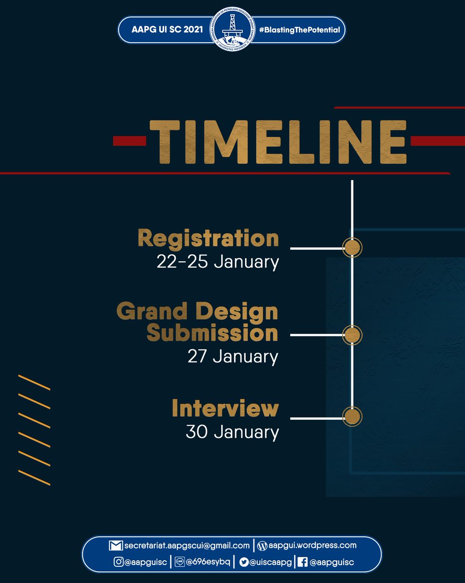 uiscaapg's tweet photo. [MANAGER OPEN RECRUITMENT]

AAPG UI SC’s Manager Recruitment is now officially opened!

Please register yourself by filling our online form in the link below:

https://t.co/07Pnne2YDx

https://t.co/Kxi50cxOaJ

We will be waiting for you!

AAPG UI SC 2021
#BlastingThePotential https://t.co/TZ24MkXsik