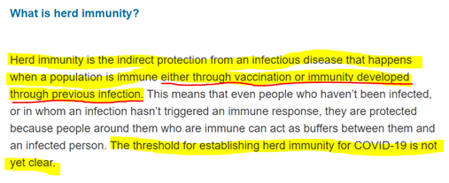 3/n aux immunités croisées, aux cellules T mémoires qui contribuent à l’immunité naturelle. https://web.archive.org/web/20201105013101/https://www.who.int/news-room/q-a-detail/coronavirus-disease-covid-19-serology