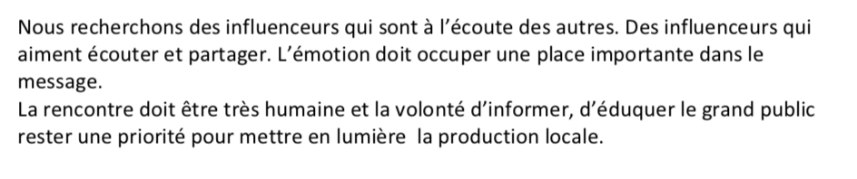 Le brief insiste bien sur la nécessité de jouer sur "l'émotion" pour faire comprendre aux jeunes que l'herbicide est la seule option pour les agriculteurs (ce qui est faux).