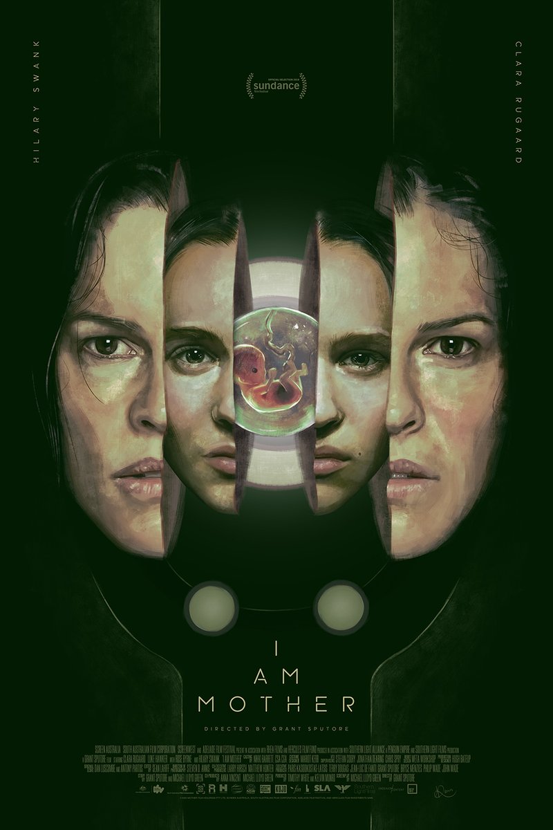 I'm very happy to share with you my poster for Grant Sputore's I AM MOTHER.
It's part of <a href="/PosterSpy/">PosterSpy.com</a> official and exclusive art collection for the movie. 🤖
Thanks to <a href="/jswoodhams/">Jack</a>  and Grant for counting on me.
It has been an honour and an absolute pleasure!
Hope you like it! ☺️🙏
