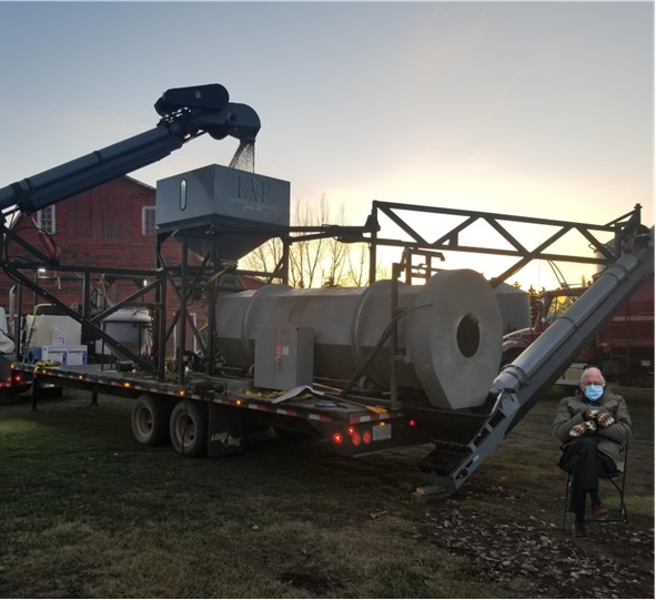 Waiting for it to warm up so we can start treating... #Berniememes #plant2021 #seedtreating