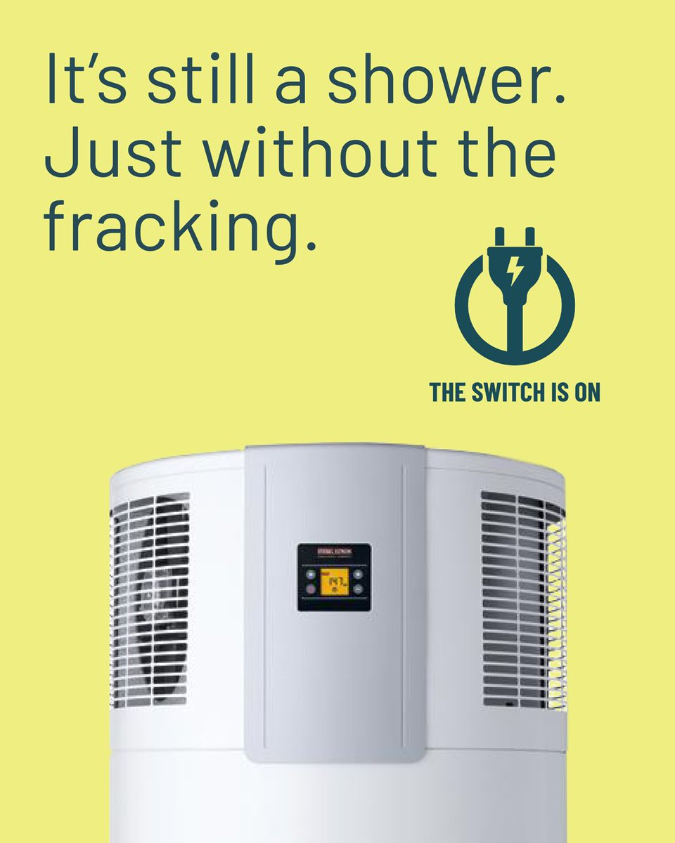 SVCleanEnergy's tweet image. When you take a shower, you can keep your home and environment clean, too. Feel good about using your clean electricity to power a heat pump water heater. Learn how to make the switch to safer and more efficient home appliances at SVCleanEnergy.org/switch-is-on #SwitchIsOn