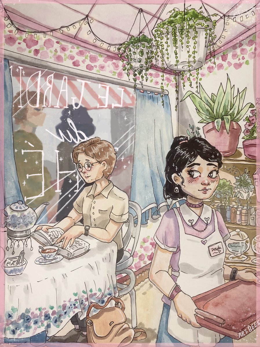 bees_art's tweet photo. Finished up the WIP from the other day! ✨🌸✨

#ArtistOnTwitter #art #illustration #Illustrator https://t.co/rQ2UqR5iXx